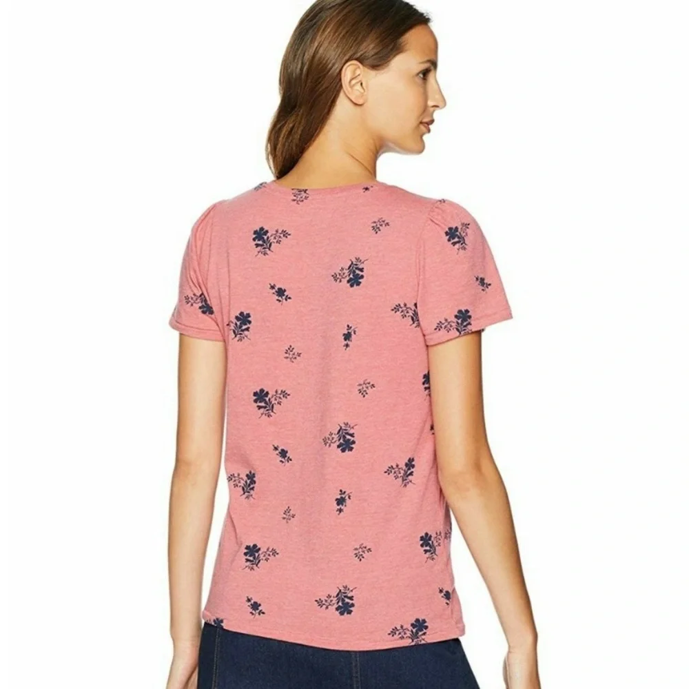 Lucky Brand Pim Puff Sleeve Floral Tee - Picture 2 of 10